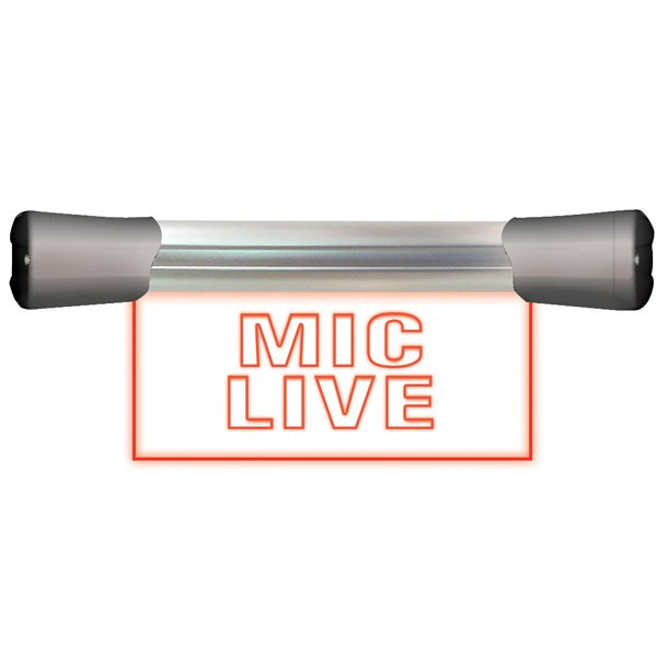 Sonifex LD-20F1MCL LED Single Flush Mounting 20cm MIC LIVE sign