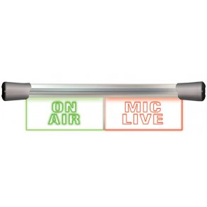 Sonifex LD-40F2ONA-MCL LED Twin Flush Mounting 2 x 20cm ON AIR & MIC LIVE sign