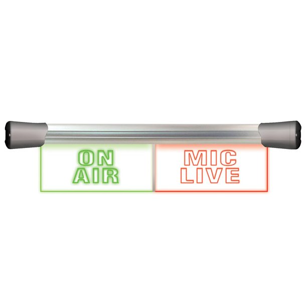 Sonifex LD-40F2ONA-MCL LED Twin Flush Mounting 2 x 20cm ON AIR & MIC LIVE sign