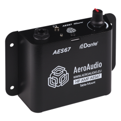 AeroAudio Headphone Amplifier - table mount plus AES67/Dante