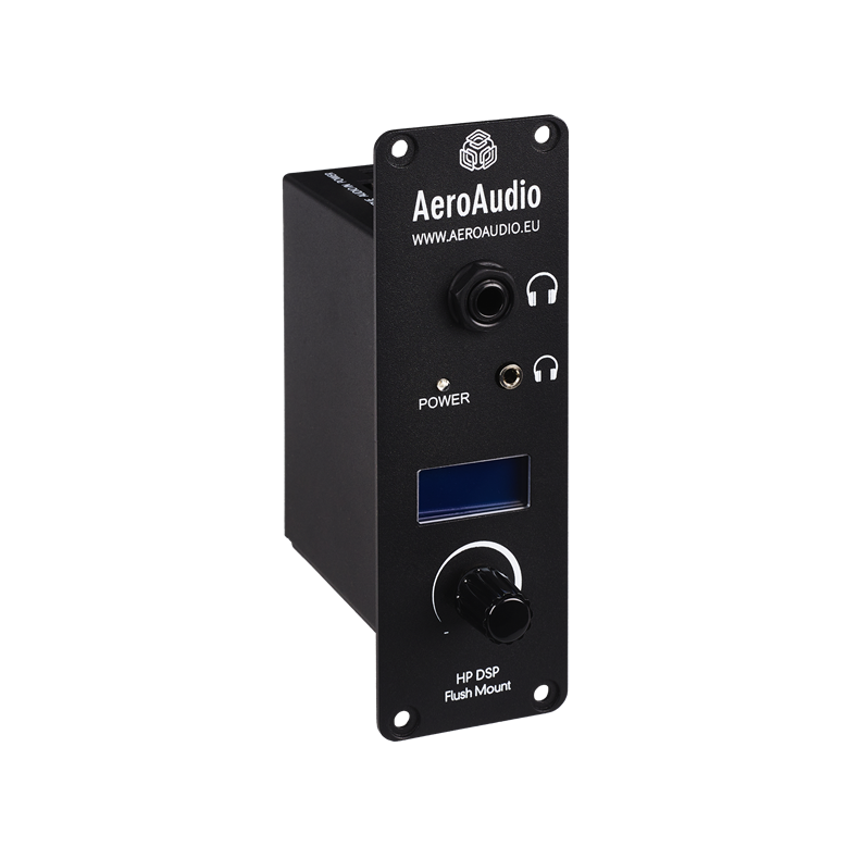 AeroAudio Headphone Amplifier - flush mount plus display 