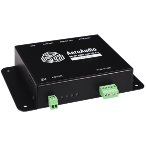 AeroAudio MOS LED IP Onair/phone indicator for led strips + IP-change the color of a RGB-W ledstrip automatically on fader up, incoming phone call etc