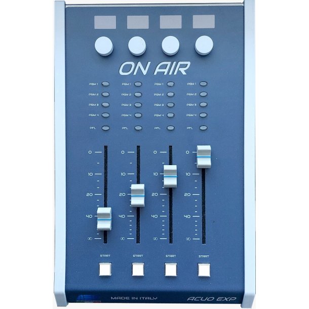 AEV ACUO MB expansion unit with 4 faders XLR connectors and RJ45 to connect to Main unit ACUO MB