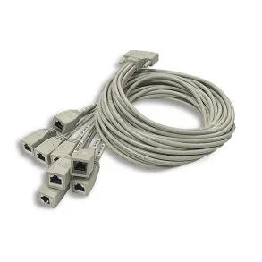 Studiohub 993066 25-pin D-SUB (AES59) to 8 RJ45 Female Connectors