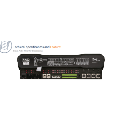 AEQ Bravo CS (countersink) On Air Broadcast Mixing Console