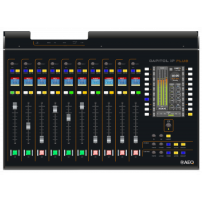 AEQ CAPITOL IP PLUS Ultra-compact digital audio mixer for radio and television, table-top black