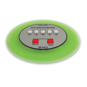 AEQ STUDIOBOX On air light and switch studio box with MUTE, PFL and 5 suppl. key buttons