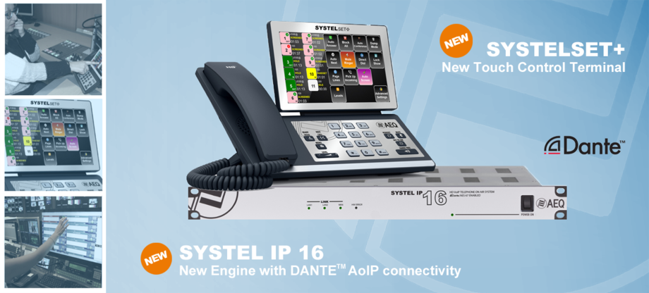 AEQ SYSTEL IP16, 1RU for 20 simultaneous IP phone lines of witch up to ...