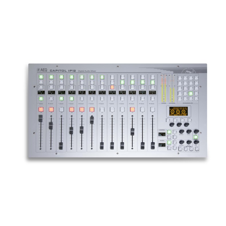 AEQ Capitol IP 12 CS Digital Mixing Console Rack version