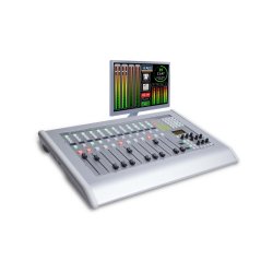 AEQ CAPITOL IP12TT Ultra-compact digital audio mixer for radio and television with table-top silver 
