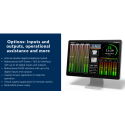 AEQ CAPITOL IP12TT Ultra-compact digital audio mixer for radio and television with table-top silver 