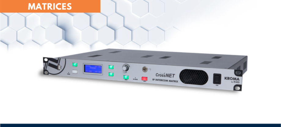AEQ CROSSNET 40 port Intercom Matrix 20 VoIP ports - Intercom / Talk ...
