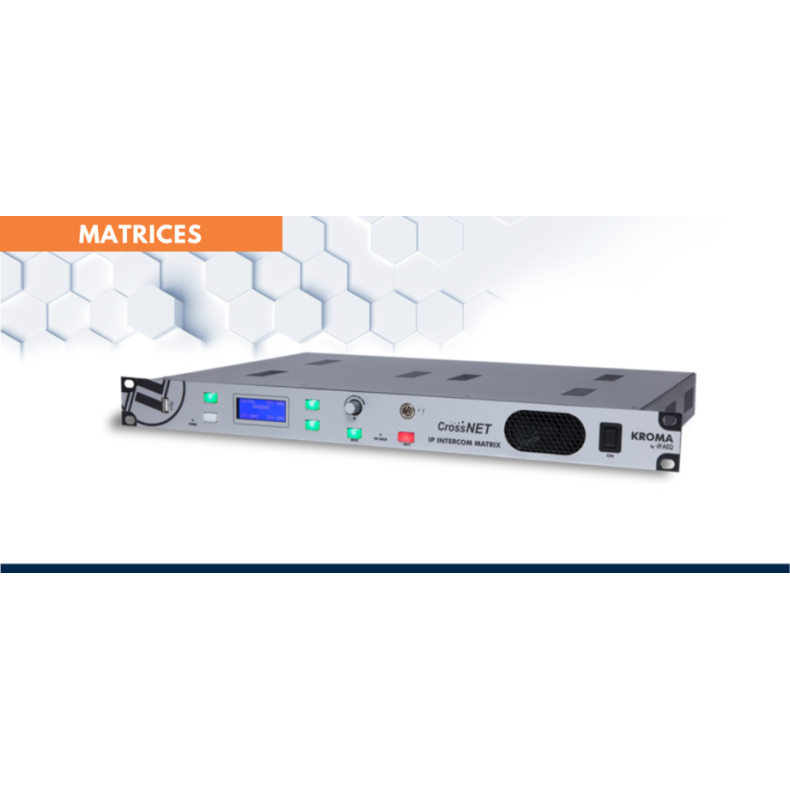 AEQ CROSSNET 40 port Intercom Matrix 20 VoIP ports