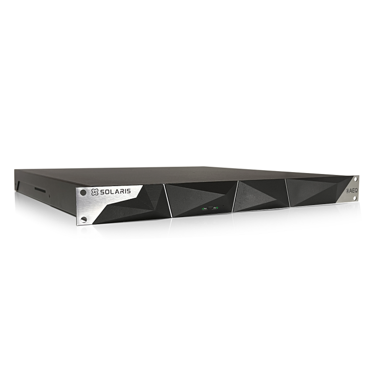 AEQ Solaris - Scalable Multiple Stereo Audiocodec for IP networks with up to 64 channels with DANTE 