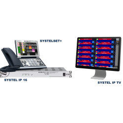 AEQ SYSTEL IP16, 1RU for 20 simultaneous IP phone lines of witch up to 8 can be IP Control Phones
