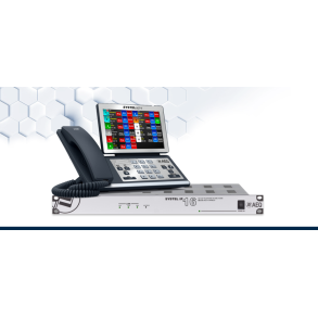 AEQ SYSTEL IP16 BASIC, 1RU for 12 simult. IP phone lines of up to 8 can be IP Control Phones
