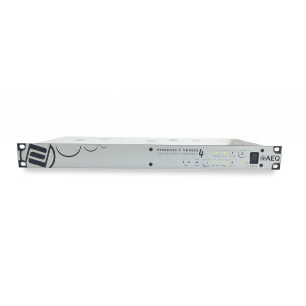 AEQ VENUS 4 DANTE Dual channel, full duplex, IP audiocodec with DANTE / AES67 connectivity