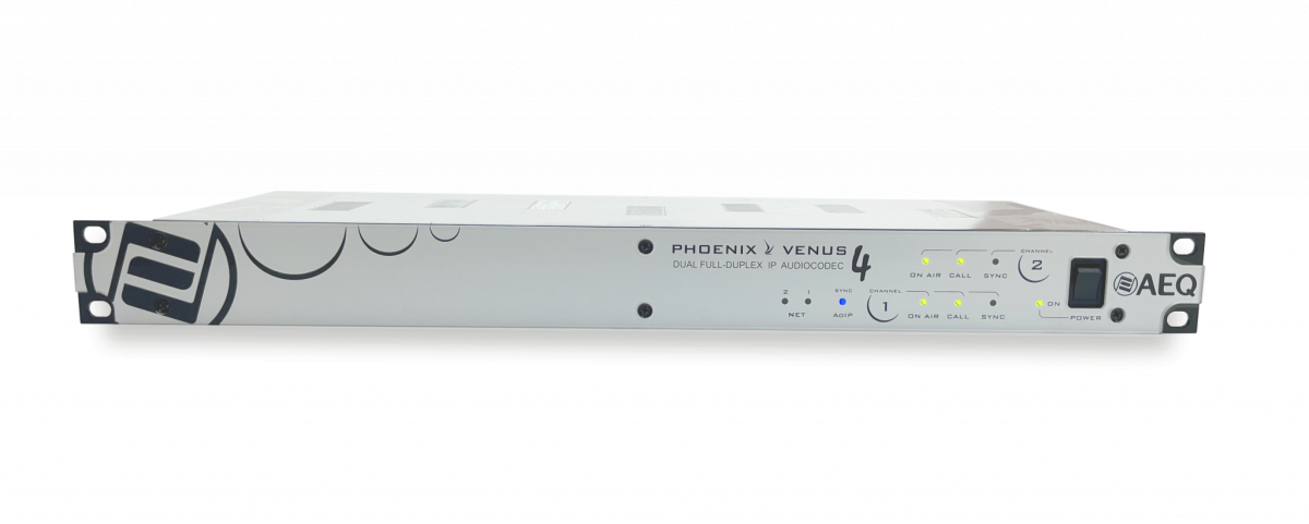 AEQ VENUS 4 Dual channel, full duplex, IP audiocodec, G711, G722, AEQ ...