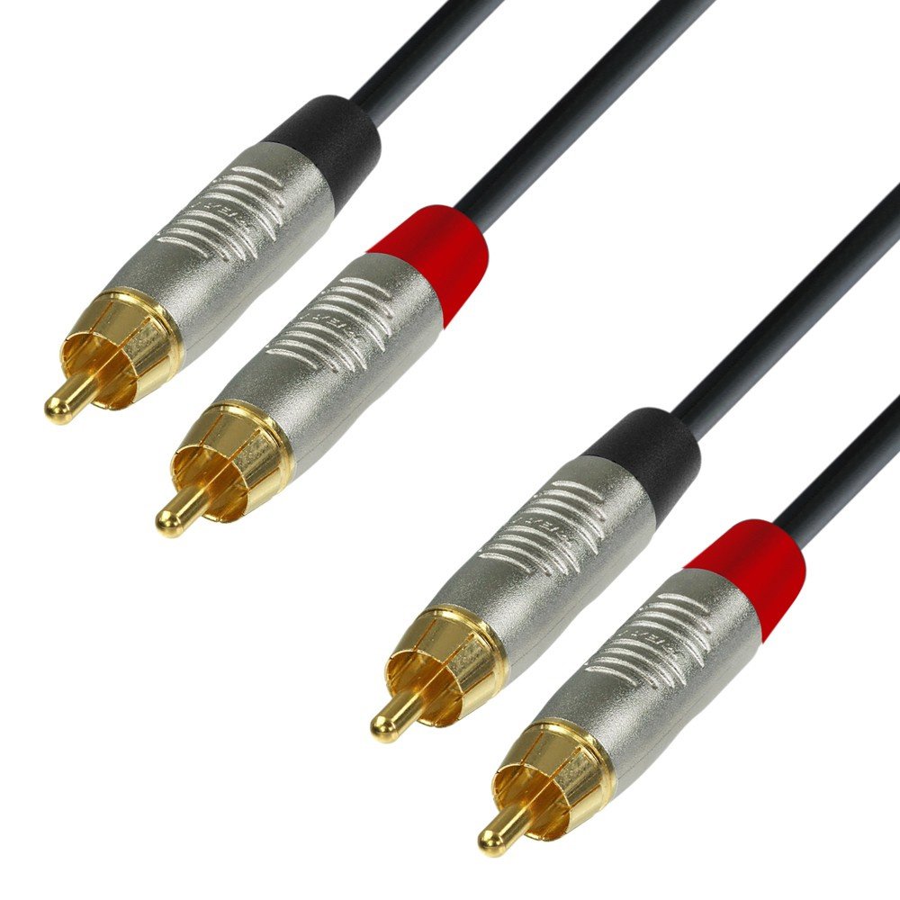 Phono RCA Twin Cable REAN® 2 x RCA to 2 x RCA - 3m - Cable/Connector ...