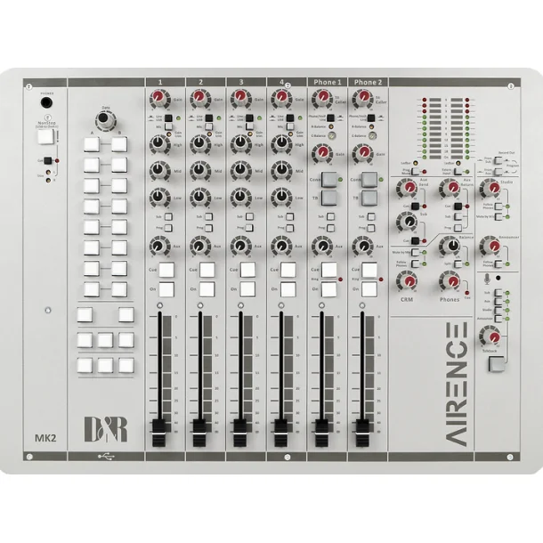 D&R Airence-USB MAIN UNIT 6 ch. triple input On-Air/Production console with 4x USB, 2 x WPC