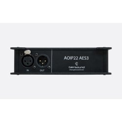 Glensound AoIP22-AES 1 x AES3 input &amp; output portable unit Dante/ AES67