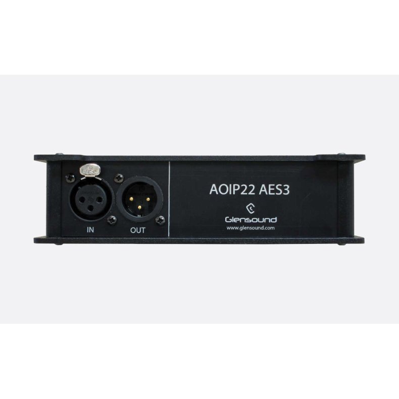 Glensound AoIP22-AES 1 x AES3 input &amp; output portable unit Dante/ AES67