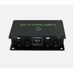 Glensound AoIP44 AES3 interface for Dante/ AES67