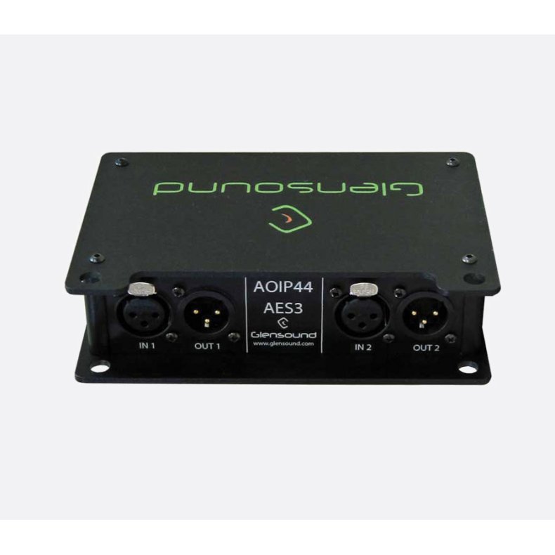 Glensound AoIP44 AES3 interface for Dante/ AES67
