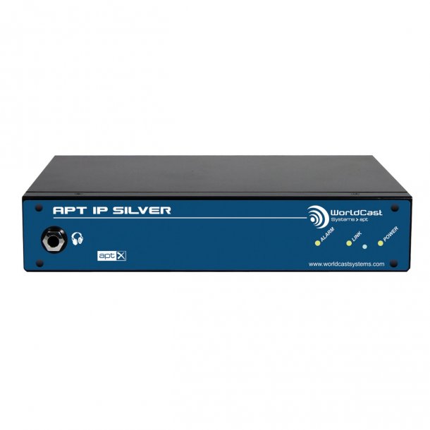 APT Worldcast IP Silver Decoder AptX Enh. 16/24 Bit, Lin PCM 16/24, MPEG4 HE-AACv1/v2, OPUS, Surestr