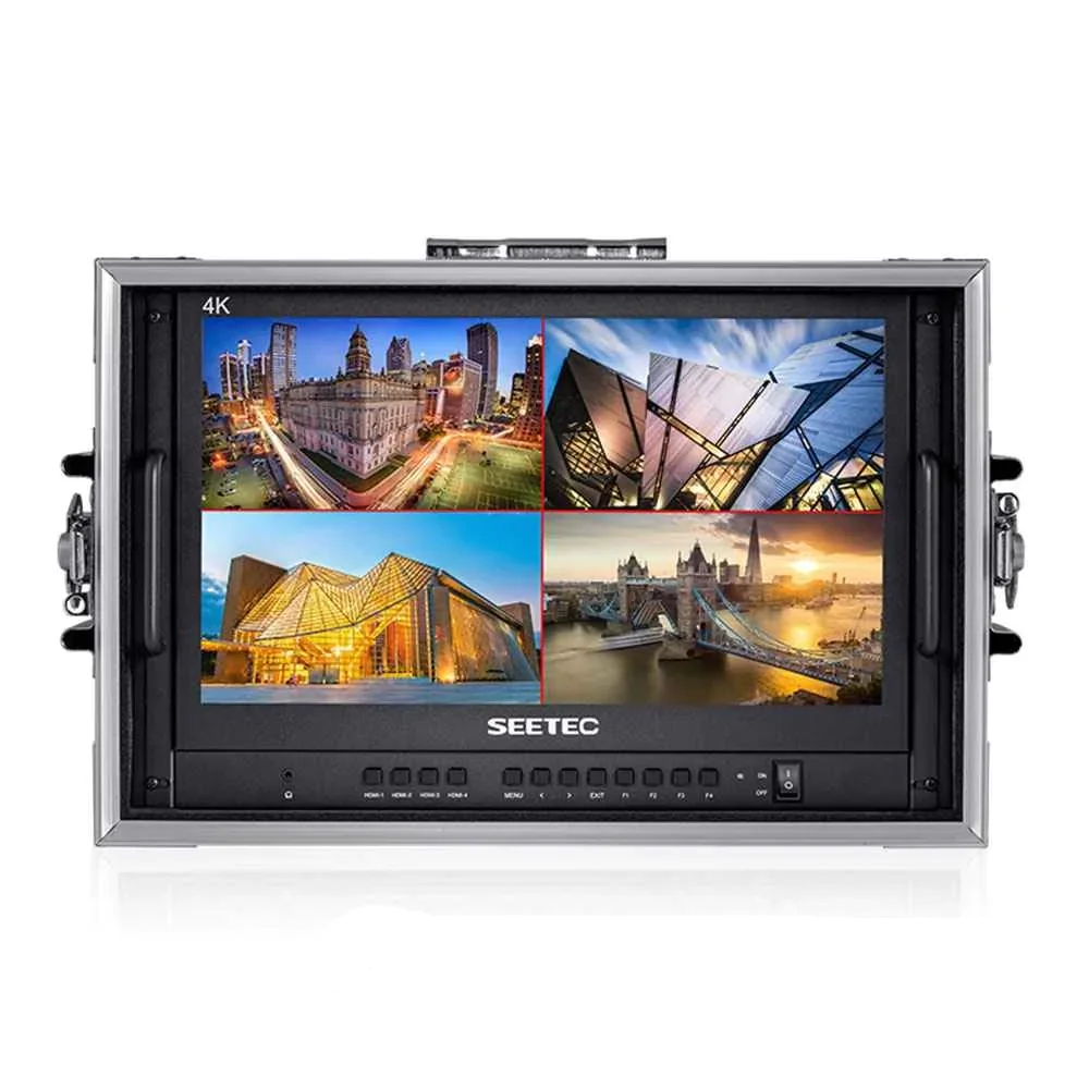 SEETEC 4Kモニター ATEM156 モニタリング、マルチカメラ配信用 Seetec ATEM156-CO Live Streaming Broadcast Monitor Carry-On with 4