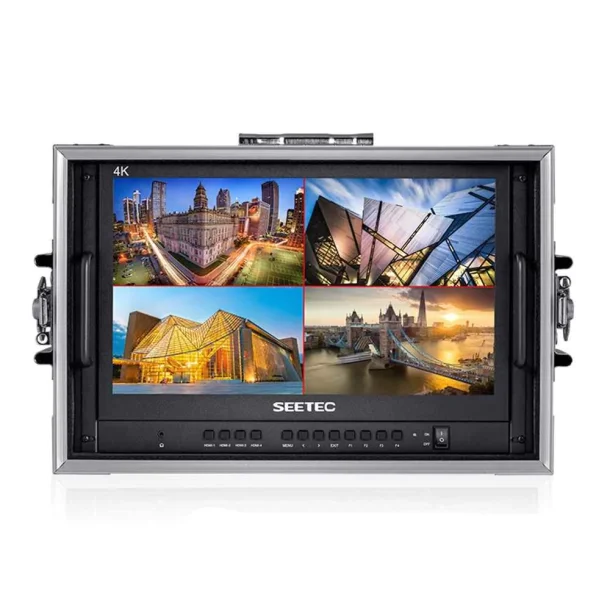 Seetec ATEM156-CO Live Streaming Broadcast Monitor Carry-On with 4 HDMI In/out