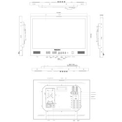 Seetec ATEM215S Production Broadcast Monitor 21,5" LUT Waveform HDMI 4 SDI In/Out