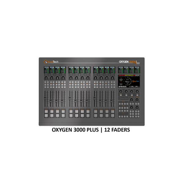 Axel Oxygen 3000 Plus 12 Fader 1 Audio I/O Board Dante 32