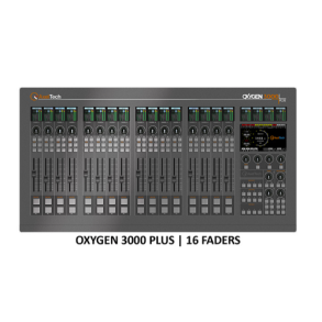 Axel Oxygen 3000 Plus 16 Fader 2 Audio I/O Board, 10 Mic, 6 stereo, 2 Tel, BT
