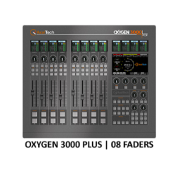Axel Oxygen 3000 Plus 8 Fader 1 Audio I/O Board-Dante 32, 5 mic., 3 st., 1 Tel., Bluetooth