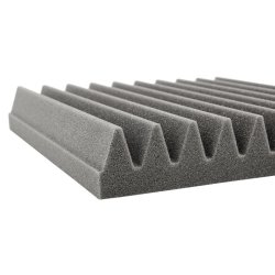 EQ Acoustics Classic Wedge 30 30 x 30 x 5cm Classic Wedge Tiles, Grey, 16 Pack - including adhesive