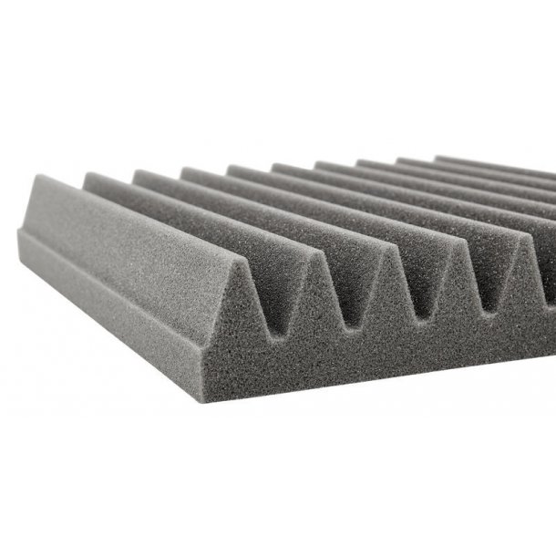 EQ Acoustics Classic Wedge 30 30 x 30 x 5cm Classic Wedge Tiles, Grey, 16 Pack - including adhesive 