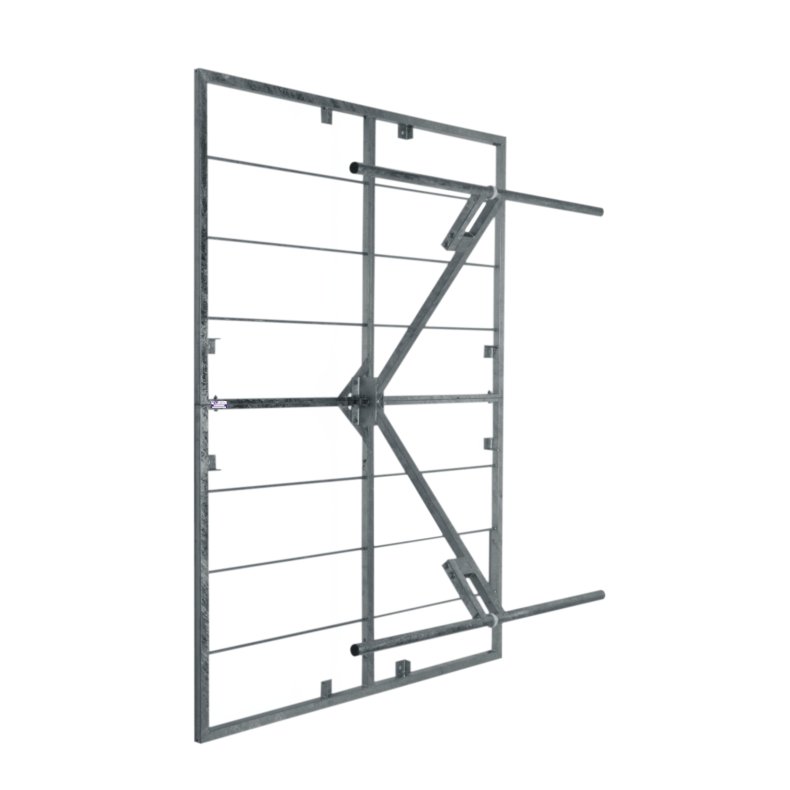 Eurocaster PT4F5 FM antenna system, 4 panels WB, steel, gain 13dBd, power 5KW, conn In 7/8"