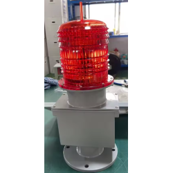 Aviation Obstruction Light - Red - including battery and solar panel