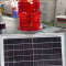 Aviation Obstruction Light - Red - including battery and solar panel