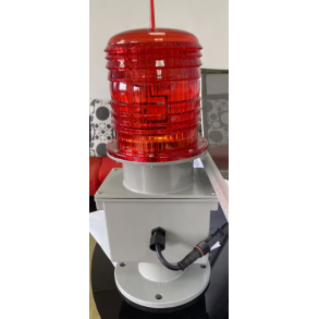 Aviation Obstruction Light - Red - including battery and solar panel