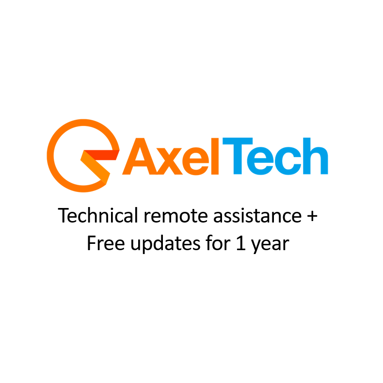 Axel Technical Remote Assistance + Free Updates for software license RANGER-SRV (1 year)