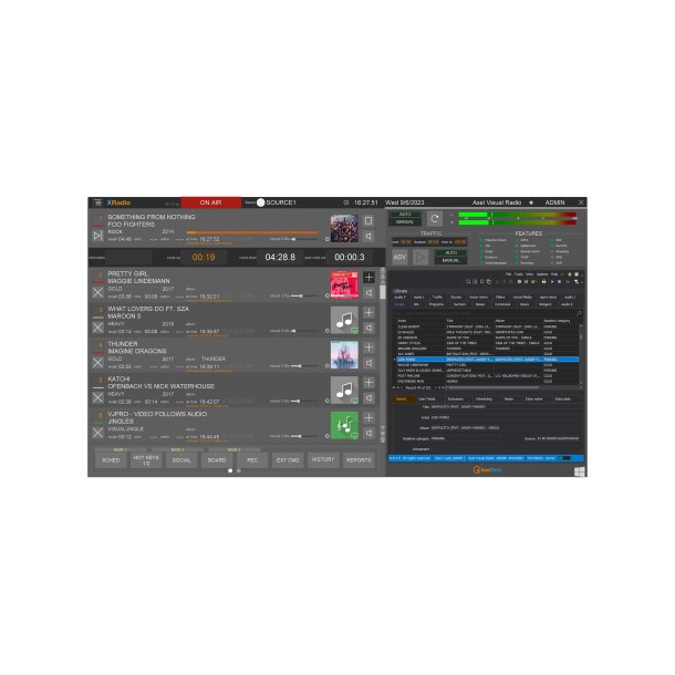Axel XRadio On Air 1 Ch., Playout Radio/Web, Require XRadio Core for library and management