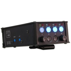 Glensound Beatrice B4+/4M Compact 4 Channel Beltpack (Dante Broadway Design) with 4pin XLR Male