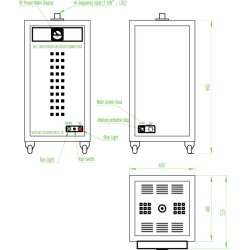 BED DLF-10kW AM Forced Air Cooled Dummy Load