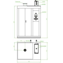 BED DLS-200KW FM TV Water-Air Cooled 200KW Dummy Load