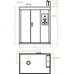 BED DLS-300KW FM TV Water-Air Cooled 300KW Dummy Load