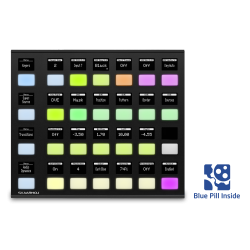 Skaarhoj Quick Shot w/Blue Pill Inside - Slim Enclosure Black