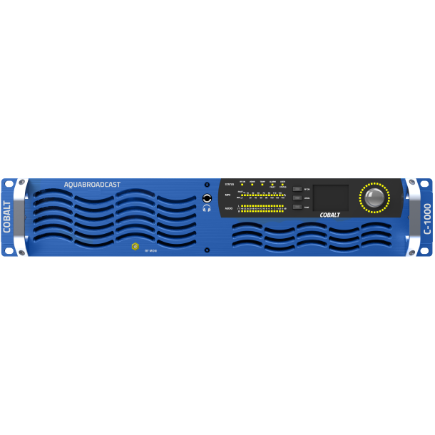 Aqua Broadcast Cobalt C-1000 Digital FM Transmitter 1000W - DDS Exciter, Stereo Enc., AES/EBU, MPX