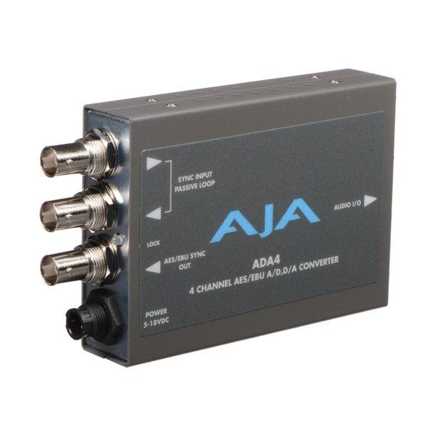 AJA ADA4 Bidirectional 4-Channel-Audio-A/D- and D/A-converter